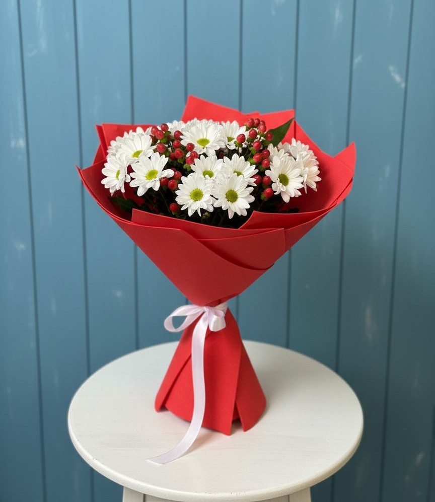 Букет цветов из: Хризантемы в Бесскорбной