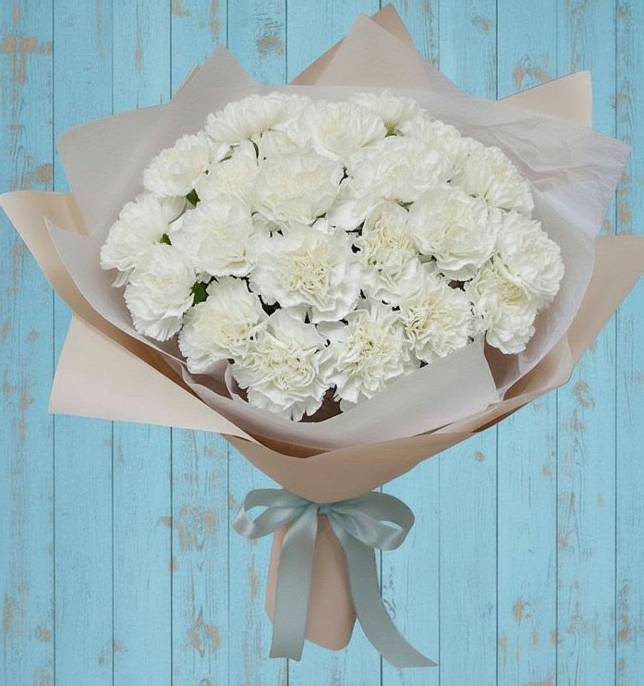 Букет цветов из: Гвоздики в Бесскорбной