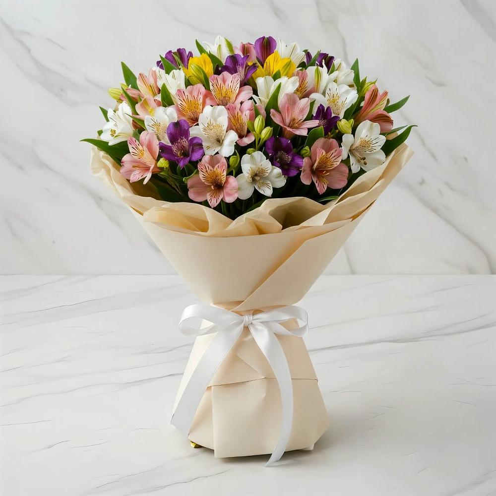 Букет цветов из: Альстромерии в Бесскорбной