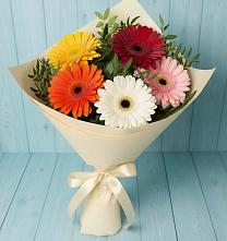 Букет цветов из:  Герберы в Бесскорбной
