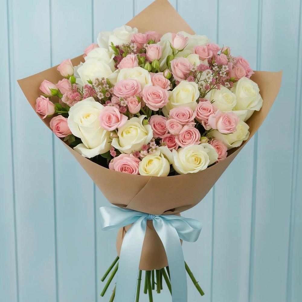 Букет цветов из: Розы в Бесскорбной