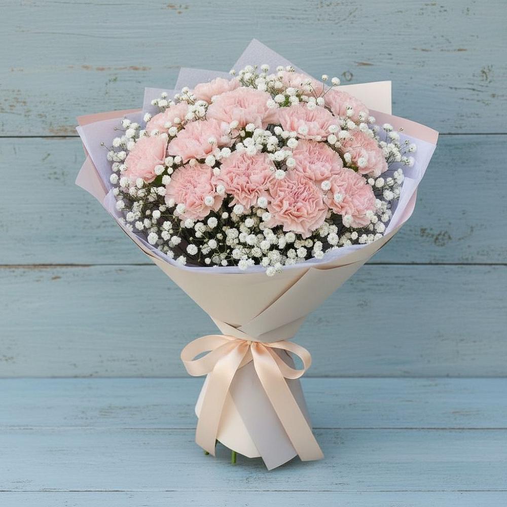 Букет цветов из: Гвоздики в Бесскорбной