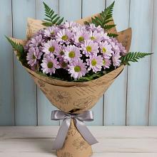 Букет цветов из:  Хризантемы #REPLACE_PRED# Бесскорбной