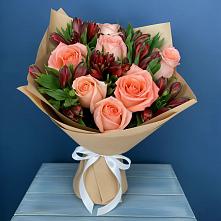Букет цветов из:  Розы и Альстромерии в Бесскорбной