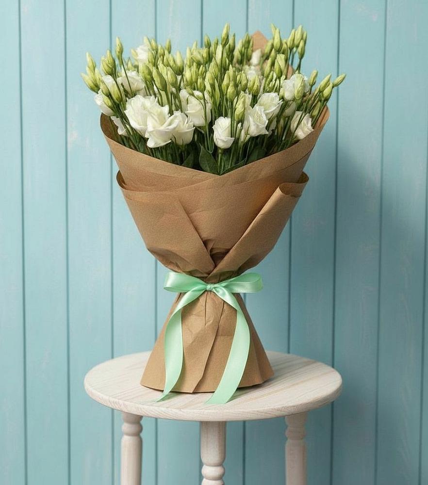 Букет цветов из: Лизиантусы в Бесскорбной