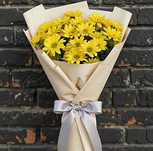 Букет цветов из:  Хризантемы #REPLACE_PRED# Бесскорбной