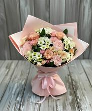 Букет цветов из:  Гвоздики, Розы и Хризантемы в Бесскорбной