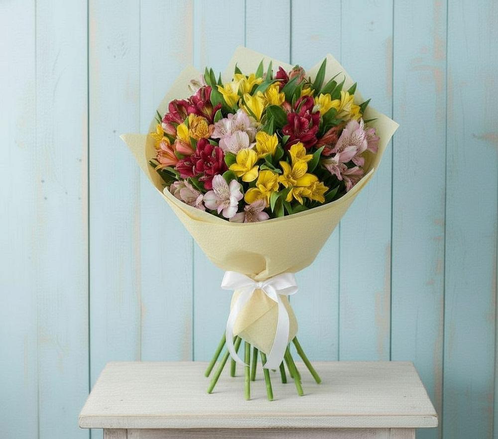 Букет цветов из: Альстромерии в Бесскорбной